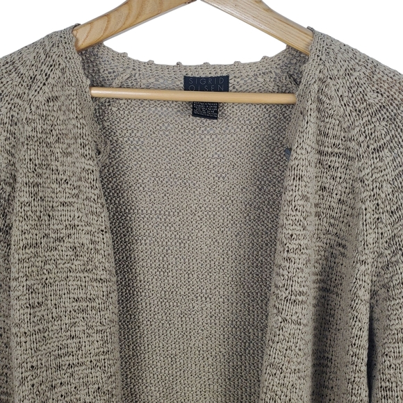 Sigrid Olsen Women's Brown Cardigan Sweater. MED. - Picture 3 of 9